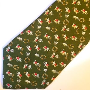 Salvatore Ferragamo necktie animal print motif like new condition